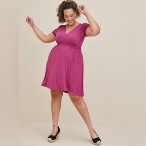 Torrid | NWT Mini Studio Knit Surplice Dress | Size 12 L 0